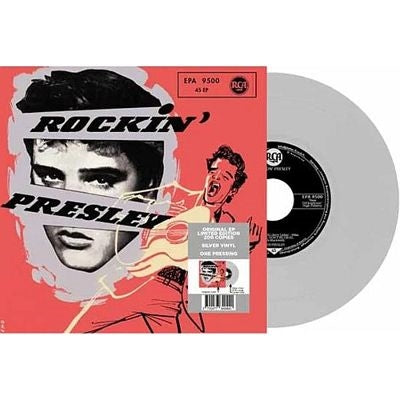 Elvis Presley - Ep Etranger N°21 - Rockin' Presley - Epa 9500 (Germany) - Import Silver Vinyl 7 inch Single Record Limited Edition