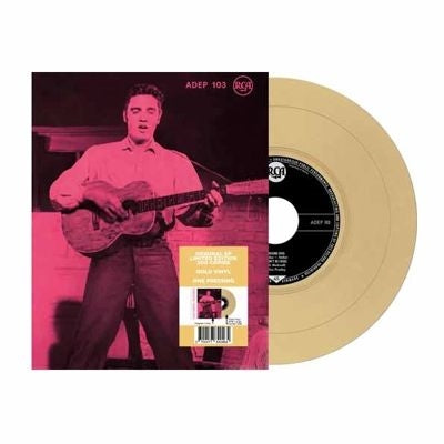 Elvis Presley - Ep Etranger N°22 - Rockin' Presley - Adep 103 (Denmark) - Import Gold Vinyl 7 inch Single Record Limited Edition