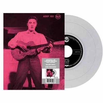 Elvis Presley - Ep Etranger N°22 - Rockin' Presley - Adep 103 (Denmark) - Import Silver Vinyl 7 inch Single Record Limited Edition