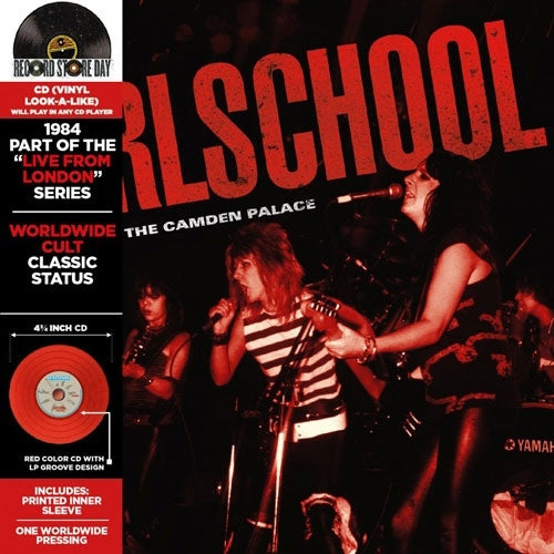 Girlschool - Live From The Camden Palace (Vinyl-Look-A-Like Red CD) - Import Record Store Day CD