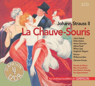 Various Artists - Johann Strauss Ii : La Chauve-Souris, Opérette. Patzak, Güden, Dermota, Poell, Lipp, Wagner, Krauss. - Import 2 CD