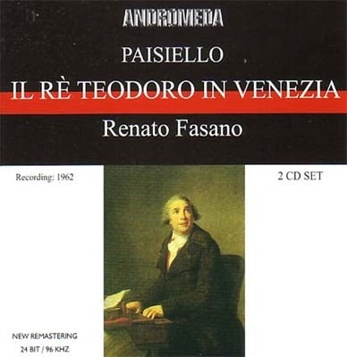 Renato Fasano - Paisiello: Il Re Teodoro in Venezia - Import 2 CD