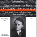Karl Richter - J.S.Bach: Cantatas BWV.23, BWV.56, BWV.70 (2,10/1957) / Karl Richter(cond), Munich Bach Orchestra & Chorus, Lotte Schadle(S), Hertha Topper(A), etc - Import CD