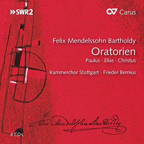 Mendelssohn (1809-1847) - Paulus, Elias, Christus : Bernius / Kammerchor Stuttgart, Kiehr, Gura, Volle, Scherrer, Morloc, etc (4CD) - Import Mini LP 4 CD