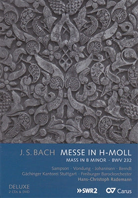 Bach, j.s. / Sampson / Vondung / Johannsen / Berndt - J.S.Bach: Mass in B minor BWV.232 - Import 2 CD+DVD