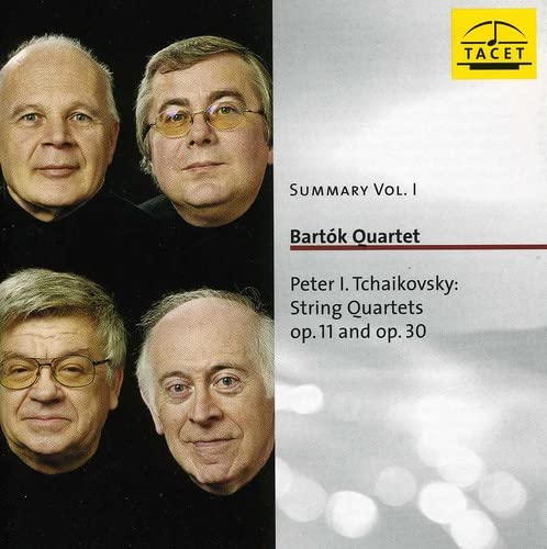 TCHAIKOVSKY,PETER - Bartok Quartet plays Tchaikovsky, Summary Vol 1 - Import CD