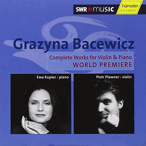 Bacewicz (1909-1969) - Comp.works For Violin & Piano: Plawmer(Vn)Kupiec(P) - Import 2 CD