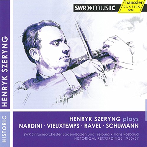 Schumann, Robert (1810-1856) - Schumann Violin Concerto, Vieuxtemps Violin Concerto No.4, Nardini, Ravel : Szyering(Vn)Rosbaud / SWR Symphony Orchestra - Import CD