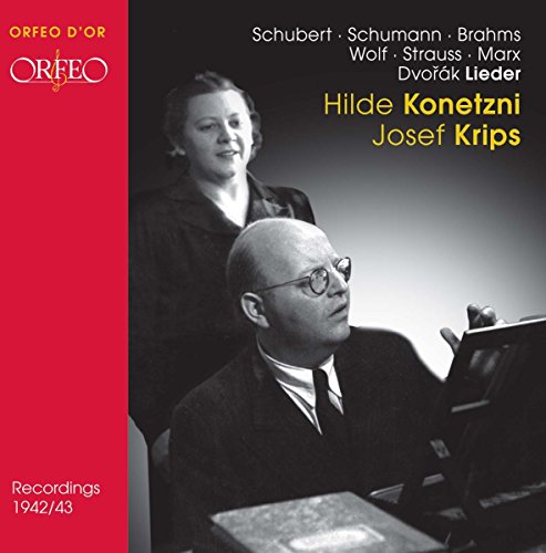 V/C - Hilde Konetzni - Lieder Recital - Live Recordings 1942/43 - Import CD