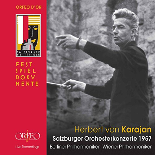 Karajan, Herbert von (1908-1989) - Salzburg Orchestral Concert 1957 : Karajan / Berlin Philharmonic, Vienna Philharmonic (4CD) - Import 4 CD