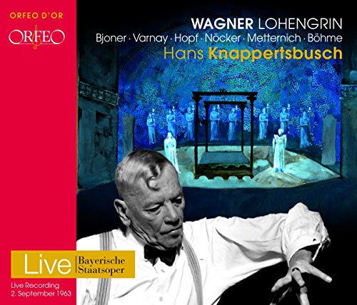 Wagner (1813-1883) - Lohengrin : Knappertsbusch / Bavarian State Opera, Hopf, Bjoner, etc (1963 Monaural)(3CD) - Import 3 CD