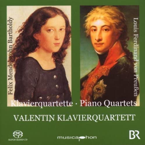 Mendelssohn (1809-1847) - Mendelssohn Piano Quartet No.2, Louis Ferdinand von Preussen : Valentin Klavierquartett - Import SACD Hybrid