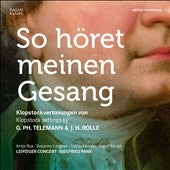 Telemann, G. / Rux, Antje / Pank, Siegfried - Telemann (1681-1767) So Horet Meinen Gesang: S.Pank / Leipziger Concert +J.H.Rolle - Import CD