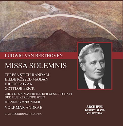 STICH/RANDALL/FRICK/PATZAK/MAD - Beethoven: Missa Solemnis Op.123 (5/18/1955) / Volkmar Andreae(cond), VSO, Teresa Stich-Randall(S), etc - Import CD