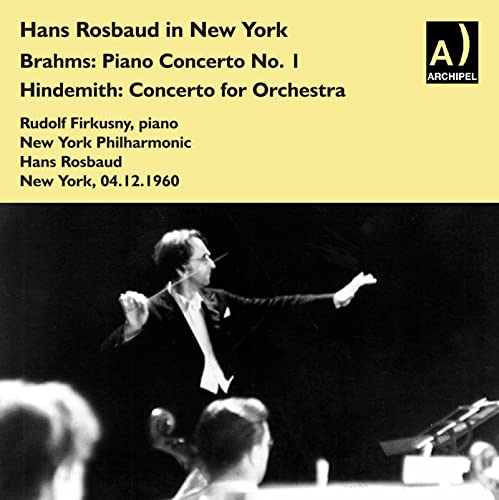 Brahms (1833-1897) - Brahms Piano Concerto No.1, Hindemith Concerto for Orchestra : Firkusny(P)Rosbaud / New York Philharmonic - Import CD