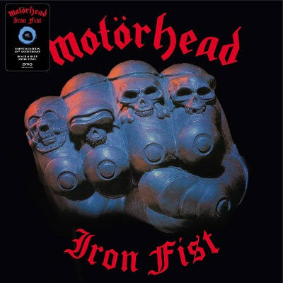 Motorhead - Iron Fist (40th Anniversary Edition) - Import Black & Blue Swirl Vinyl LP Record Limited Edition