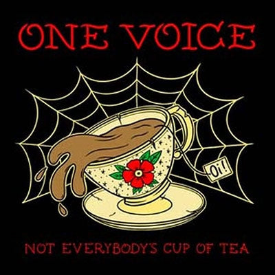 One Voice (Punk) - Not Everybodys Cup Of Tea - Import Yellow/Red Splash Vinyl LP Record