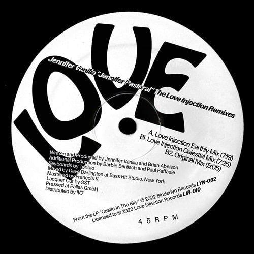 Jennifer Vanilla - Jennifer Pastoral Love Injection Remixes - Import Vinyl 12 Inch Record