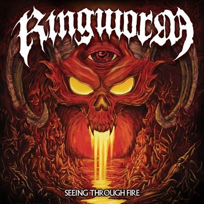 Ringworm - Seeing Through Fire - Red in Orange W/ Red & Magenta Splatter - Import Vinyl LP Record Limited Edition