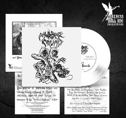 Murder Squad (Metal) - Human Genocide / Blackness Within - Import White Vinyl 7 inch Single Record Limited Edition