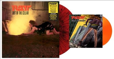 Ratt - Out Of The Cellar (40Th Anniversary Edition) - Import Red & Black Splatter Vinyl/Lenticular Cover LP Record+7inch