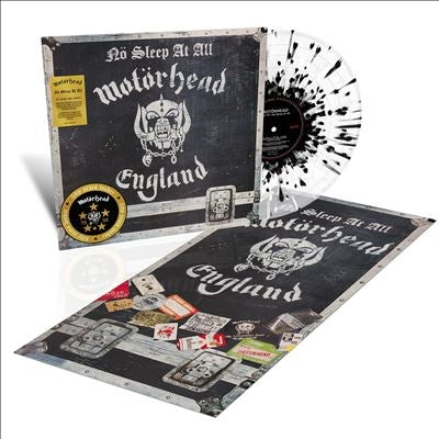 Motorhead - No Sleep At All (50Th Anniversary Edition) - Import Clear With Black & White Splatter Vinyl LP Record