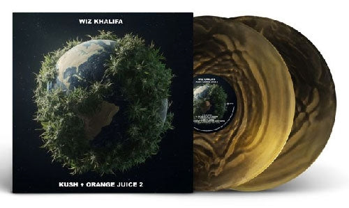 Wiz Khalifa - Kush & Orange Juice 2 - Import Black & Gold Vinyl 2 LP Record Limited Edition