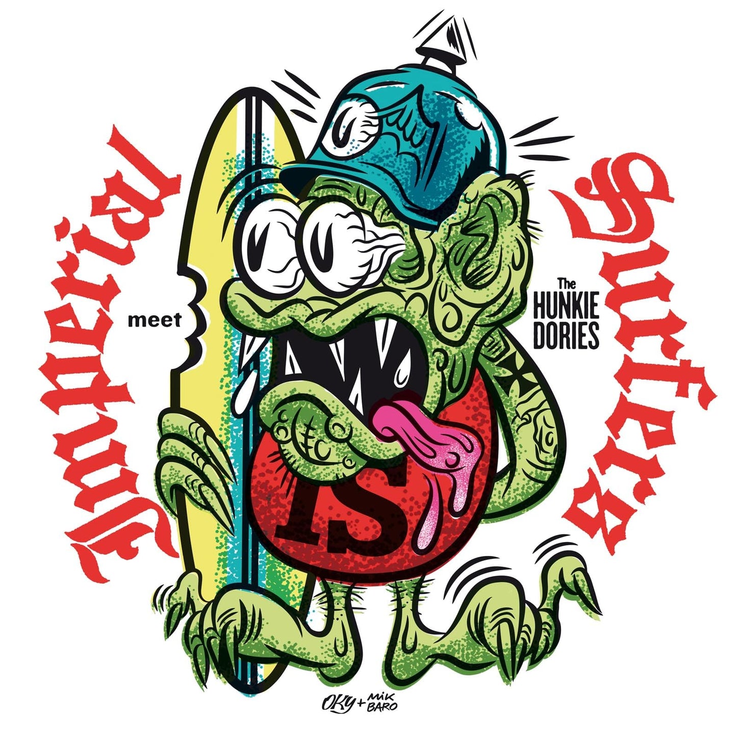 The Imperial Surfers - The Imperial Surfers Meet The Hunkie Dories - Import Vinyl 10inch Record