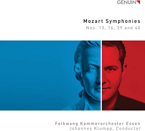 Mozart (1756-1791) - Symphonies Nos.13, 16, 29, 40 : Johannes Klumpp / Essen Folkwang Chamber Orchestra - Import CD