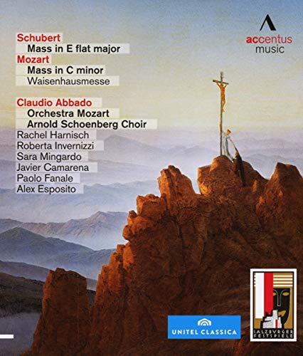 Schubert (1797-1828) - Schubert Mass No.6, Mozart Mass K.139 : Abbado / Orchestra Mozart, Harnisch, Invernizzi, Mingardo, etc - Import Blu-ray Disc