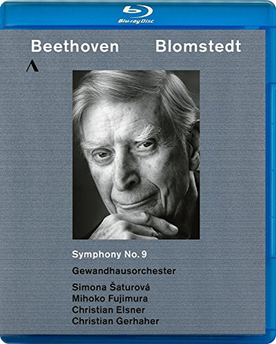 Beethoven (1770-1827) - Symphony No.9 : Herbert Blomstedt / Gewandhaus Orchestra & Choir, MDR Choir, Saturova, Mihoko Fujimura, Elsner, Gerhaher - Import Blu-ray Disc