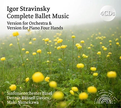 Dennis Russell Davies - Stravinsky: Complete Ballet Music - Version for Orchestra & Version for Piano Four Hands - Import 4 CD Box Set