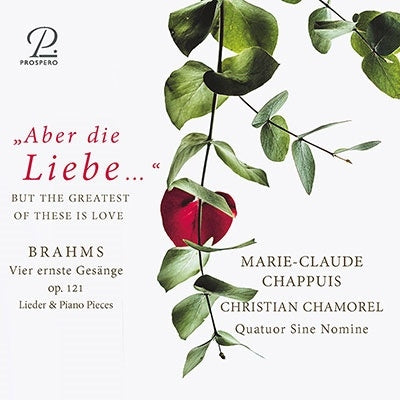 Brahms / Chappuis - Vier Ernste Gesange - Import CD