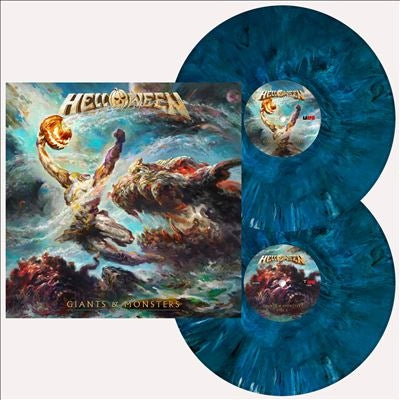 Helloween - Giants & Monsters - Import Ocean Blue Marbled Vinyl 2 LP Record
