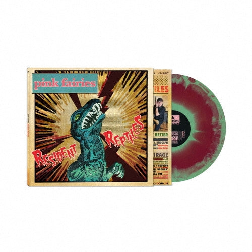 The Pink Fairies - Resident Reptiles. - Import Green & Red Haze vinyl LP Record