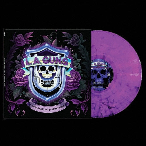 L.A. Guns - Live! A Night On The Sunset Strip - Import Purple Marble Vinyl LP Record