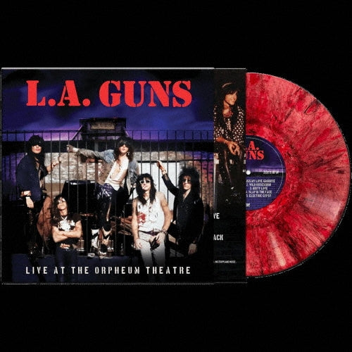L.A. Guns - Live at the Orpheum Theatre - Import Red Marble Vinyl LP Record