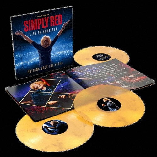 Simply Red - Holding Back the Years: Live in Santiago - Import 180g Yellow Marble Vinyl 3 LP Record
