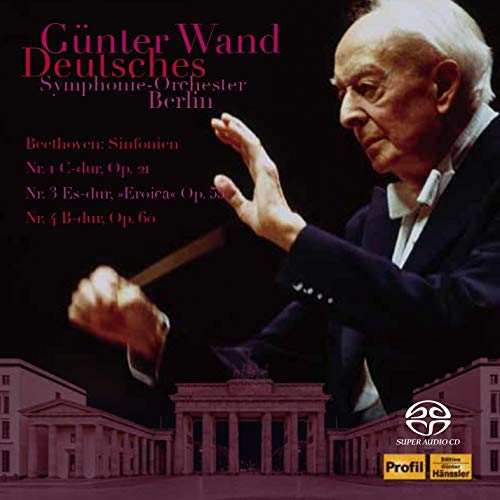 Beethoven (1770-1827) - Symphonies Nos.1,3,4, Overtures : Gunter Wand / Berlin Deutsches Symphony Orchestra (2SACD)(Hybrid) - Import 2 SACD Hybrid