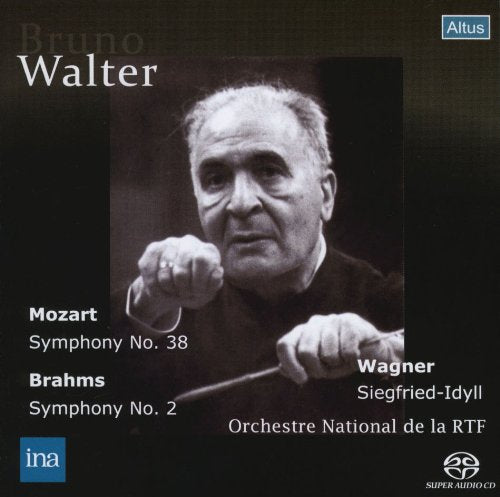 Brahms (1833-1897) - "Brahms Symphony No.2, Mozart Symphony No.38, Wagner Siegfried Idyll : Walter / French National Radio Orchestra (1955)(Single Layer)" - Import SACD