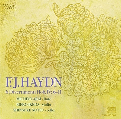 Michiyo Arai, Rieko Ikeda, Masaru Notsu - J.ハイドン:6つのディヴェルティメント Hob.Iv: 6-11 / 新井道代、池田梨枝子、野津真亮 (J.Haydn : 6 Divertimenti Hob.Iv: 6-11 / Michiyo Arai, Rieko Ikeda, Shinsuke Notsu) - Import HQCD