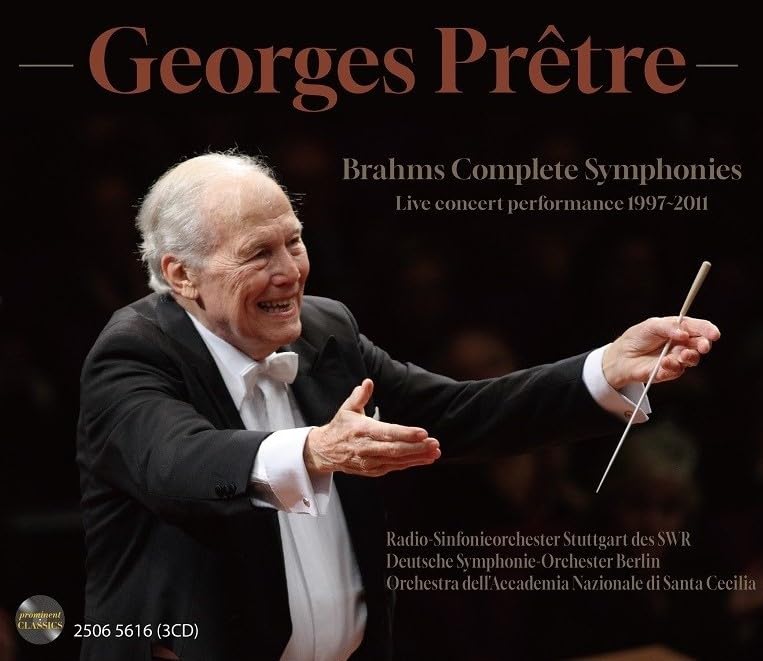 Georges Pretre - Complete Symphonies : Georges Pretre / Stuttgart Radio Symphony Orchestra, Berlin Deutsches Symphony Orchestra.St Cecilia Academic Orchestra (3CD) - Import 3 CD