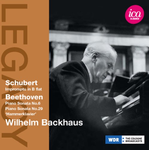 Beethoven (1770-1827) - Beethoven Piano Sonatas Nos.6, 29, Schubert : Backhaus (1959) - Import CD