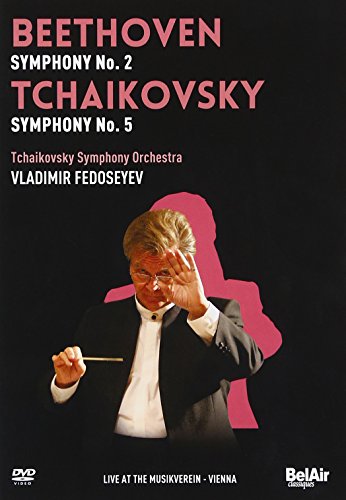 Tchaikovsky (1840-1893) - Tchaikovsky Symphony No.5, Beethoven Symphony No.2 : Fedoseyev / Moscow Radio Symphony Orchestra (Musikverein, Vienna 2009) - Import DVD