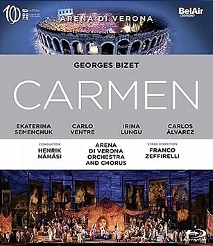 Bizet (1838-1875) - Carmen : Zeffirelli, Nanasi / Arena di Verona, Semenchuk, Ventre, C.Alvarez, Lungu, etc (2014 Stereo) - Import Blu-ray Disc