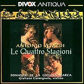 Vivaldi (1678-1741) - Four Seasons, Etc: Carmignola(Vn)/ Sonatori De La Gioiosa Marca - Import CD