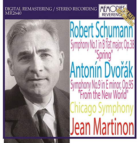 Dvorak, Antonin(1841-1904) - Dvorak Symphony No.9(1965), Schumann Symphony No.1(1967): Jean Martinon / Chicago Symphony Orchestra (Stereo) - Import CD