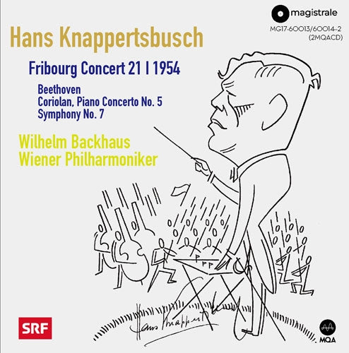 Hans Knappertsbusch - Symphony No.7, Piano Concerto No.5, Coriolan Overtur : Hans Knappertsbusch / Vienna Philharmonic, Wilhelm Backhaus(P)(1954 Fribourg)(2MQA) - Import MQA-CD
