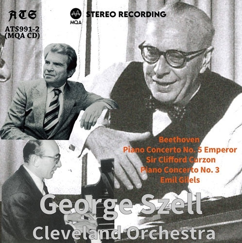 George Szell - Beethoven : Piano Concertos Nos.3, 5 : Emil Gilels, Clifford Curzon(P)/ Cleveland Orchestra (1966, 1967 Stereo Live) - Import MQA-CD