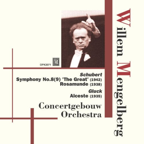 Schubert (1797-1828) - Sym.9: Mengelberg / Concertgebouw O +rosamunde Overture, Gluck: Alceste - Import CD